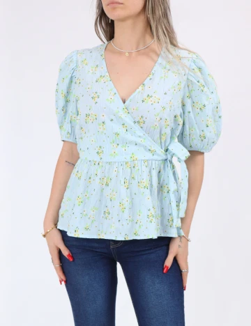 Bluza Pieces, bleu Albastru
