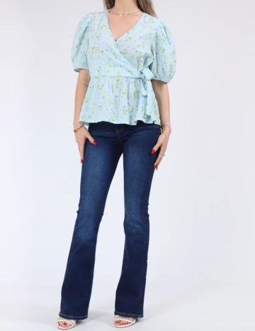 Bluza Pieces, bleu Albastru