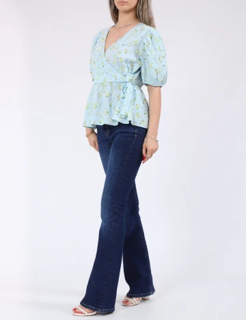 Bluza Pieces, bleu Albastru