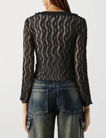 Bluza Pieces, negru Negru