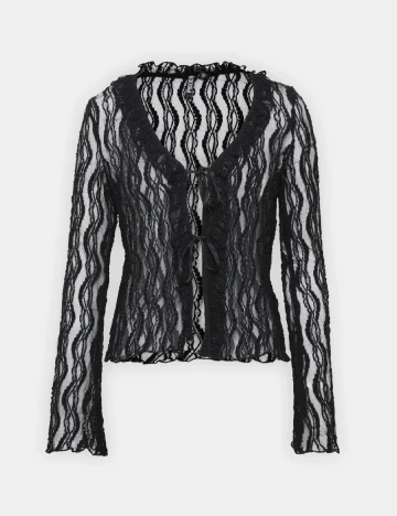 Bluza Pieces, negru Negru