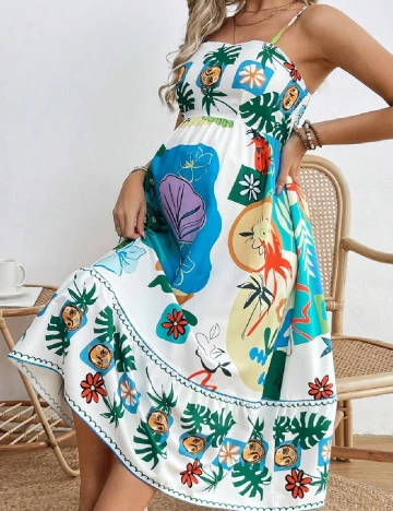 Rochie medie SHEIN Maternity, alb Alb