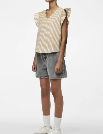 Bluza Pieces, maro