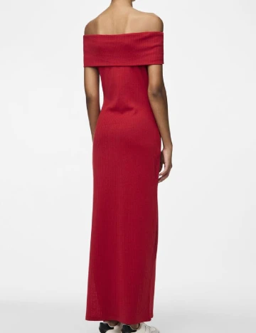Rochie lunga Pieces, rosu Rosu