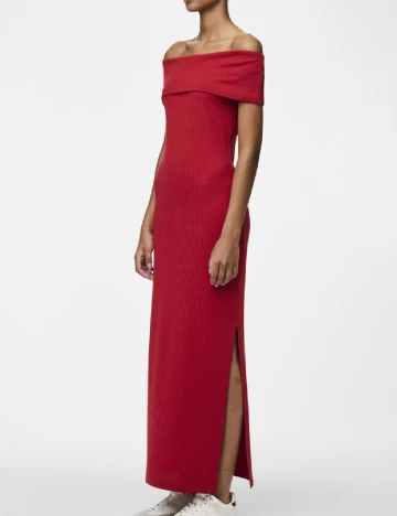 Rochie lunga Pieces, rosu Rosu