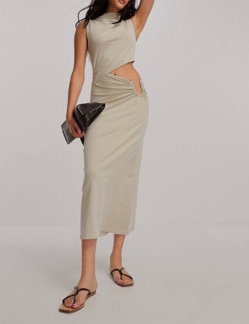 Rochie medie ASOS, bej