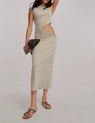 Rochie medie ASOS, bej
