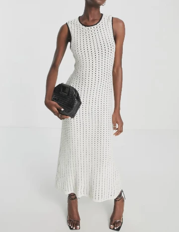 Rochie medie Top Shop, ecru