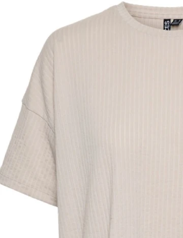 Tricou Pieces, crem