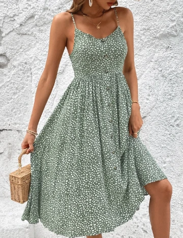 Rochie medie SHEIN, verde