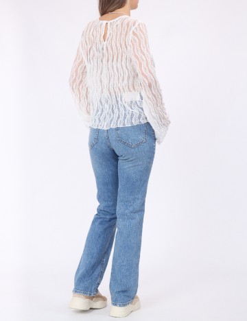 Bluza Pieces, alb