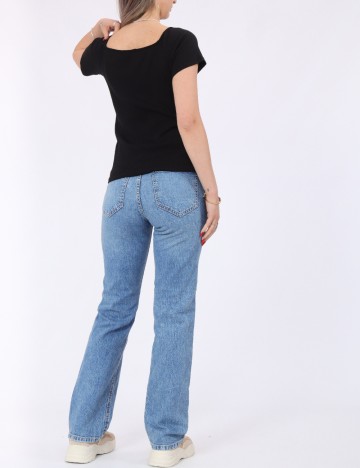 Tricou Pieces, negru