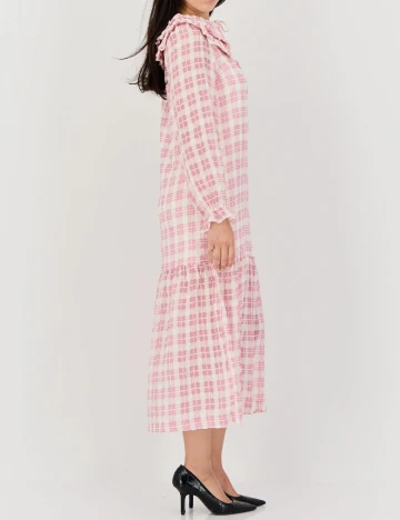Rochie medie Lost Ink, roz