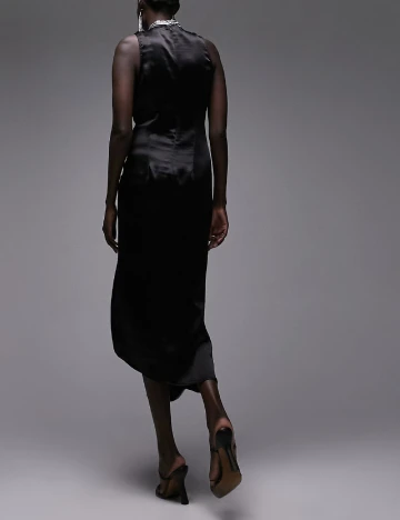 Rochie medie Top Shop, gri/negru