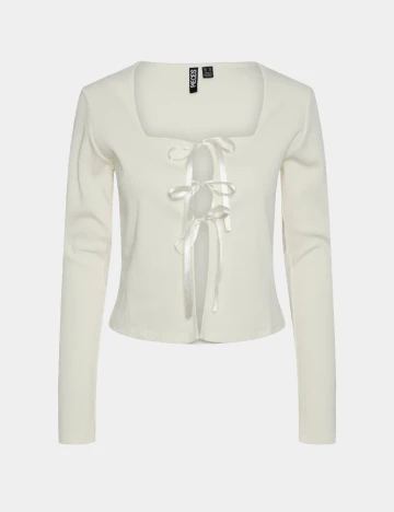 Bluza Pieces, crem Crem