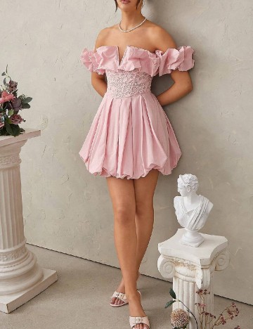 
						Rochie scurta SHEIN, roz