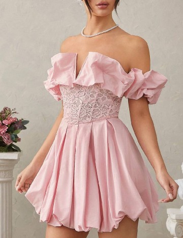 Rochie scurta SHEIN, roz