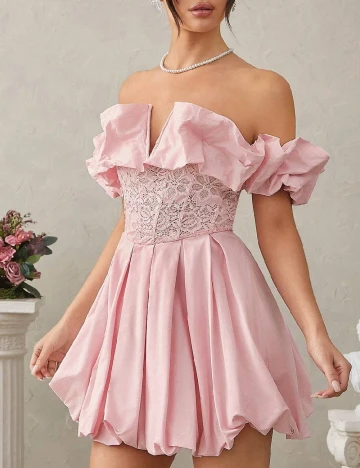 Rochie scurta SHEIN, roz
