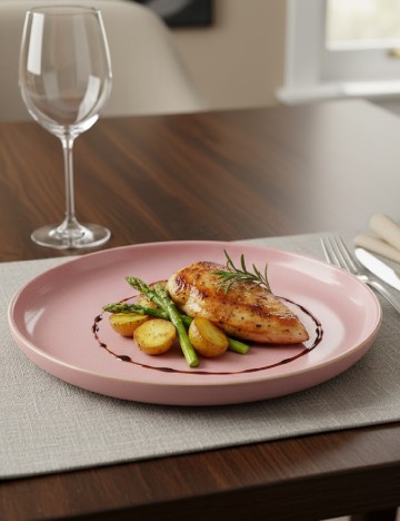 Farfurie Amely Jones, roz