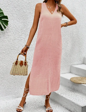 Rochie medie SHEIN, roz