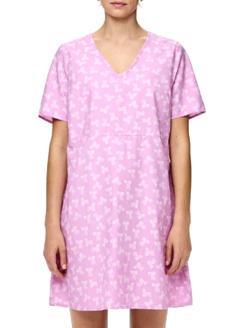 Rochie scurta Pieces, roz Roz