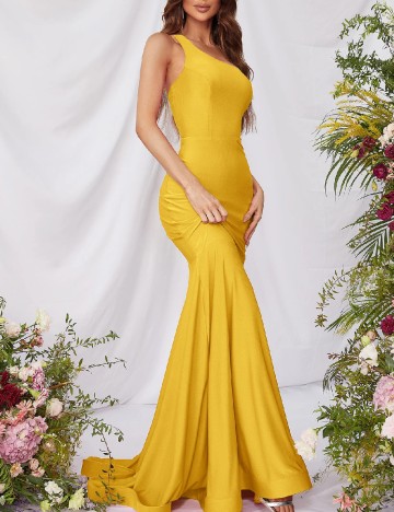 Rochie lunga Faeriesty, galben