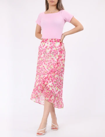 Tricou Pieces, roz