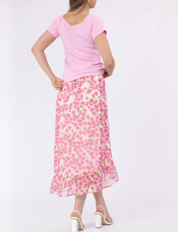 Tricou Pieces, roz