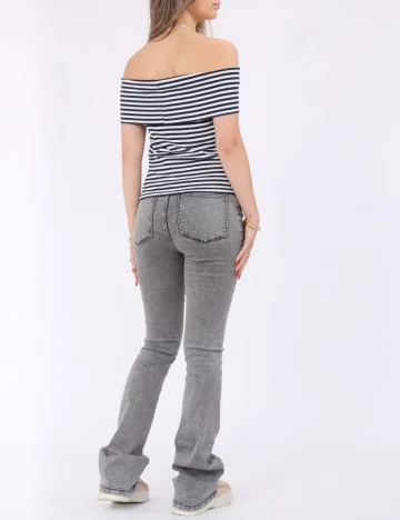 Top Pieces, albastru/alb