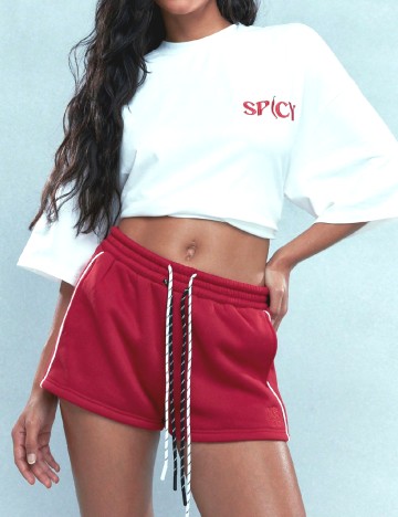 
						Pantaloni scurti Missguided, rosu