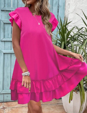 Rochie scurta SHEIN, roz