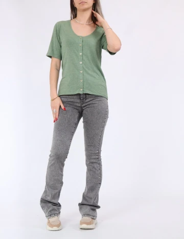 Tricou Pieces, verde Verde