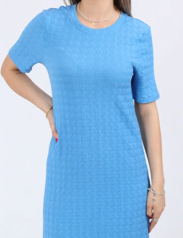 Rochie lunga Pieces, albastru Albastru