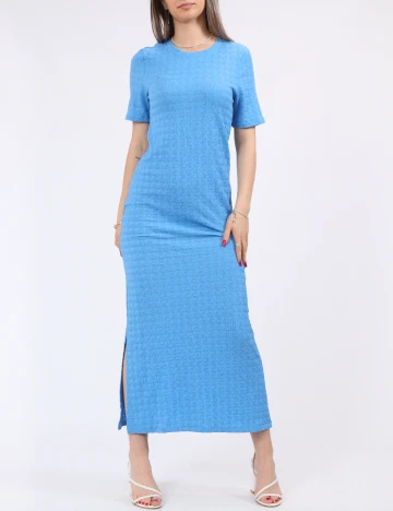 Rochie lunga Pieces, albastru Albastru