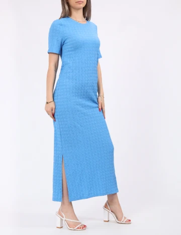 Rochie lunga Pieces, albastru Albastru