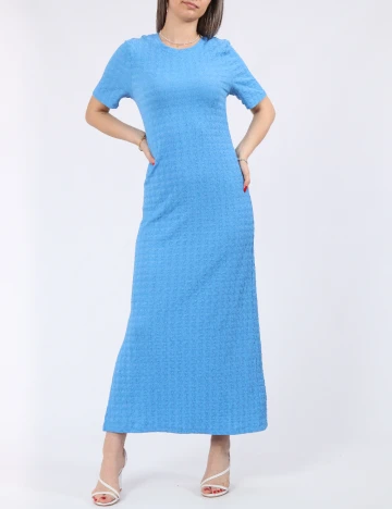 Rochie lunga Pieces, albastru Albastru