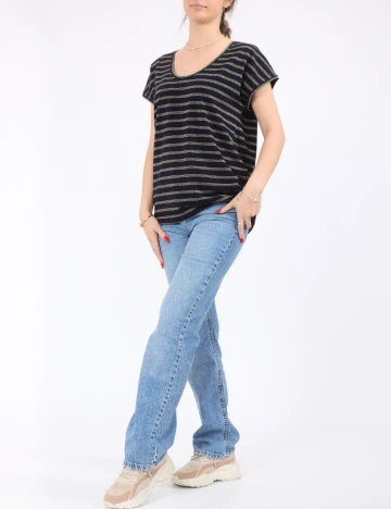Bluza Pieces, bleumarin Albastru
