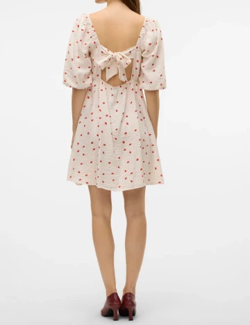 Rochie scurta Vero Moda, ecru Alb