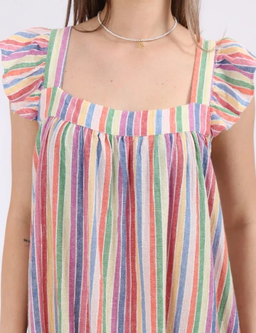 Rochie scurta Pieces, mix culori