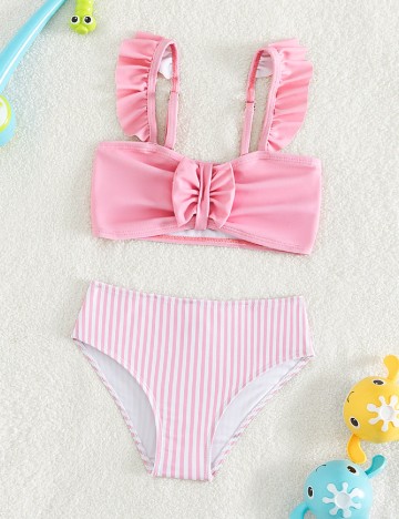 
						Costum de baie Shein Kids, roz