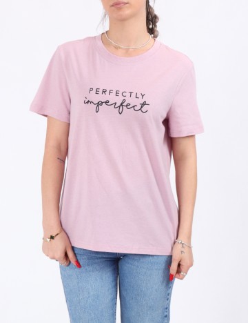 
						Tricou Pieces, roz