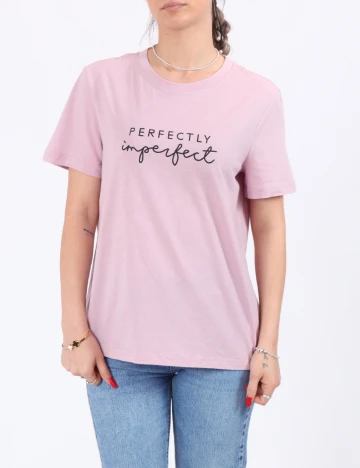 Tricou Pieces, roz