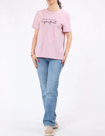 Tricou Pieces, roz
