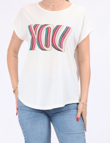 
						Tricou Vero Moda, alb