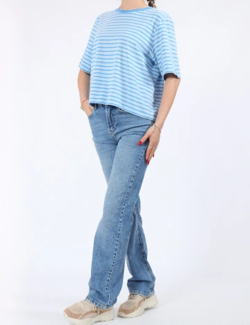 Tricou Pieces, albastru