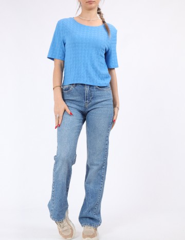 Tricou Pieces, albastru