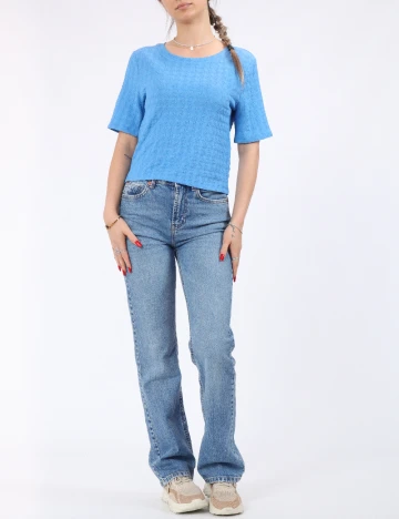 Tricou Pieces, albastru