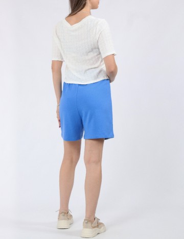 Tricou Pieces, alb