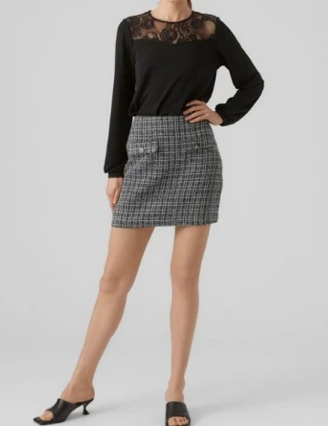 Fusta Vero Moda, negru Negru