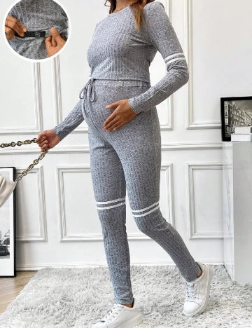 Compleu SHEIN Maternity, gri Gri